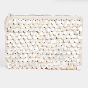 Mother of Pearl Beaded Clutch